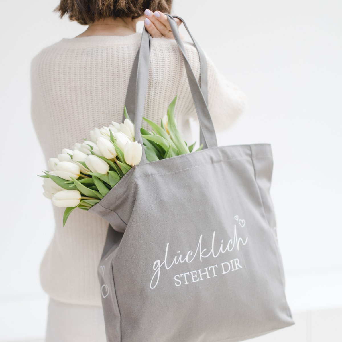 Sac en coton "Heureux te va"