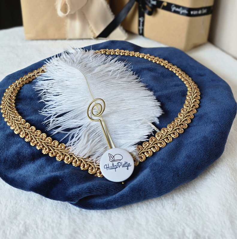 Cappello Pete di lusso | Velluto blu | Santo Bastone