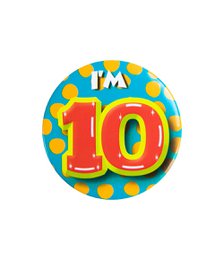Fødselsdagsmærke - jeg er 10