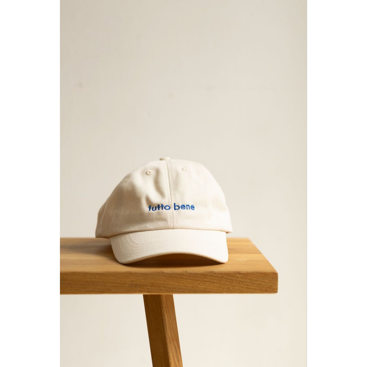 Cap - Oké - ecru + blauw