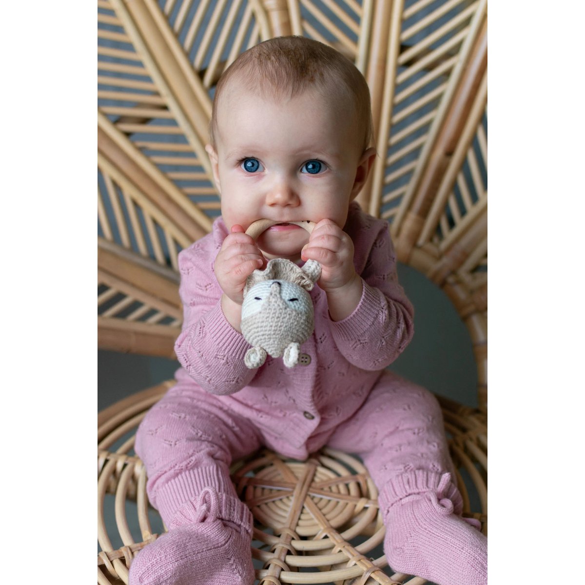 Der Baby Bootie Pink | Merinowolle und Kaschmir