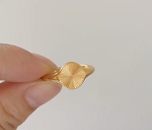 Peyton - Geometrischer Starburst-Ring
