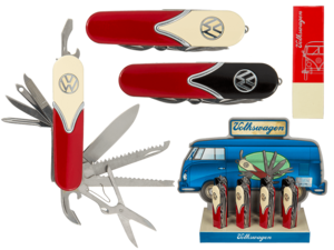 Metal pocket knife, VW Style,