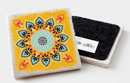 Marble coaster pattern colorful