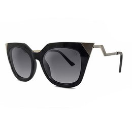 Ruby Rocks Lunettes De Soleil "Mykonos" Avec Embout En Métal Et Branches Angles En Noir
