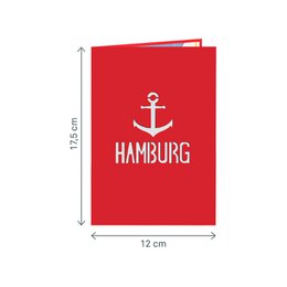 Pop-upkaart van Hamburg