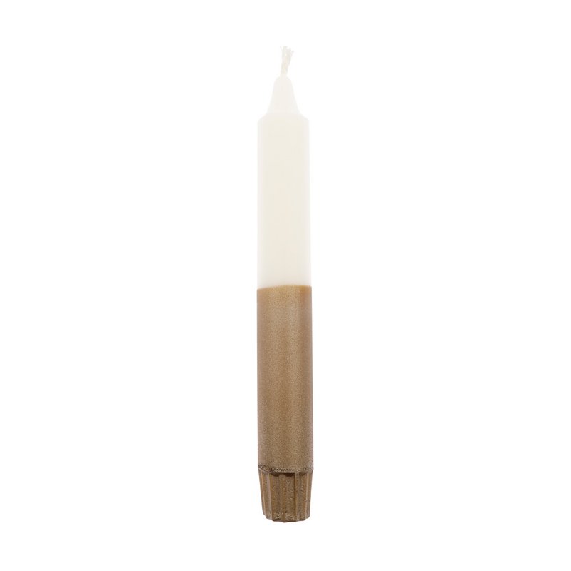 DIP DYE DINERKAARS WIT/GOUD