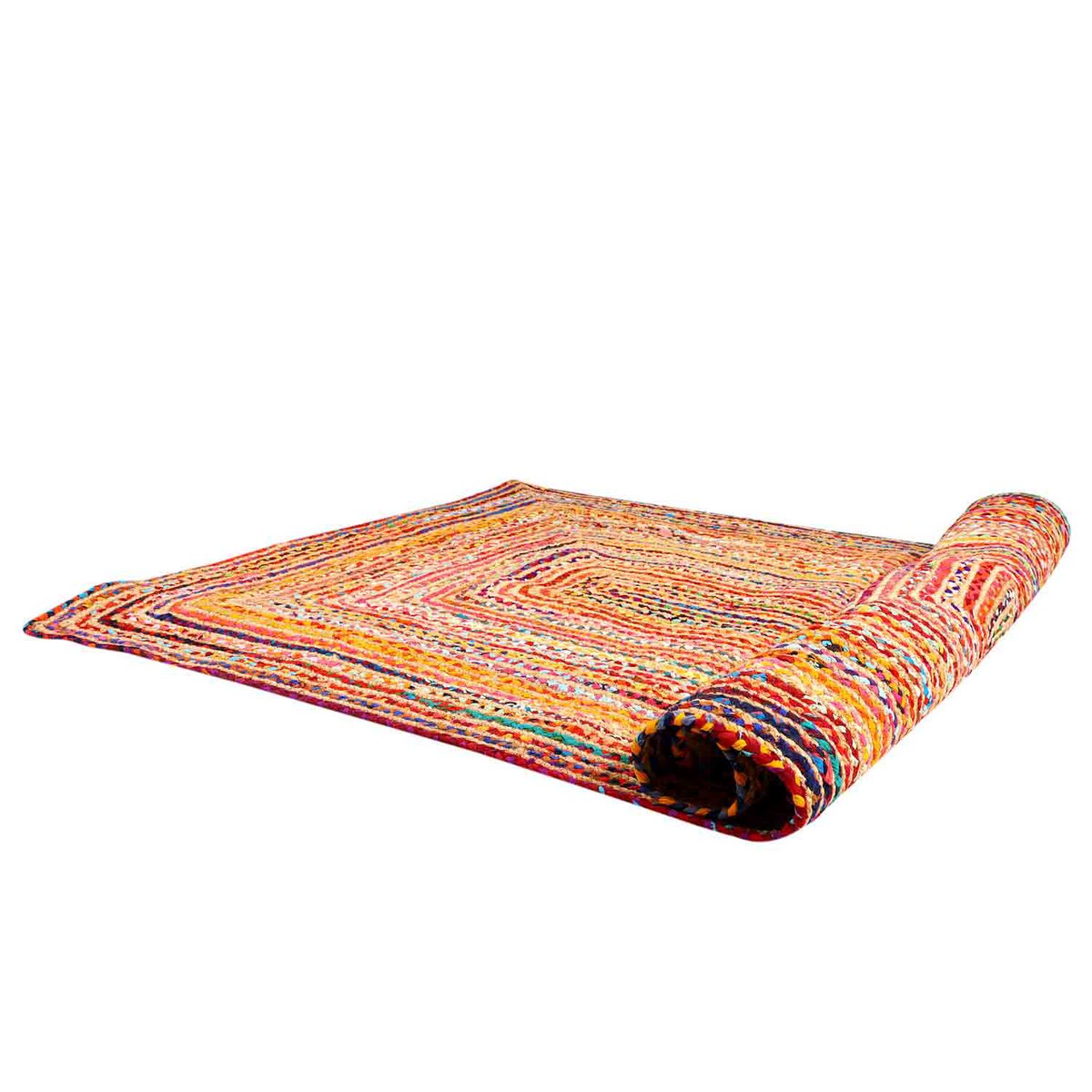 Jute Teppich Esha bunt