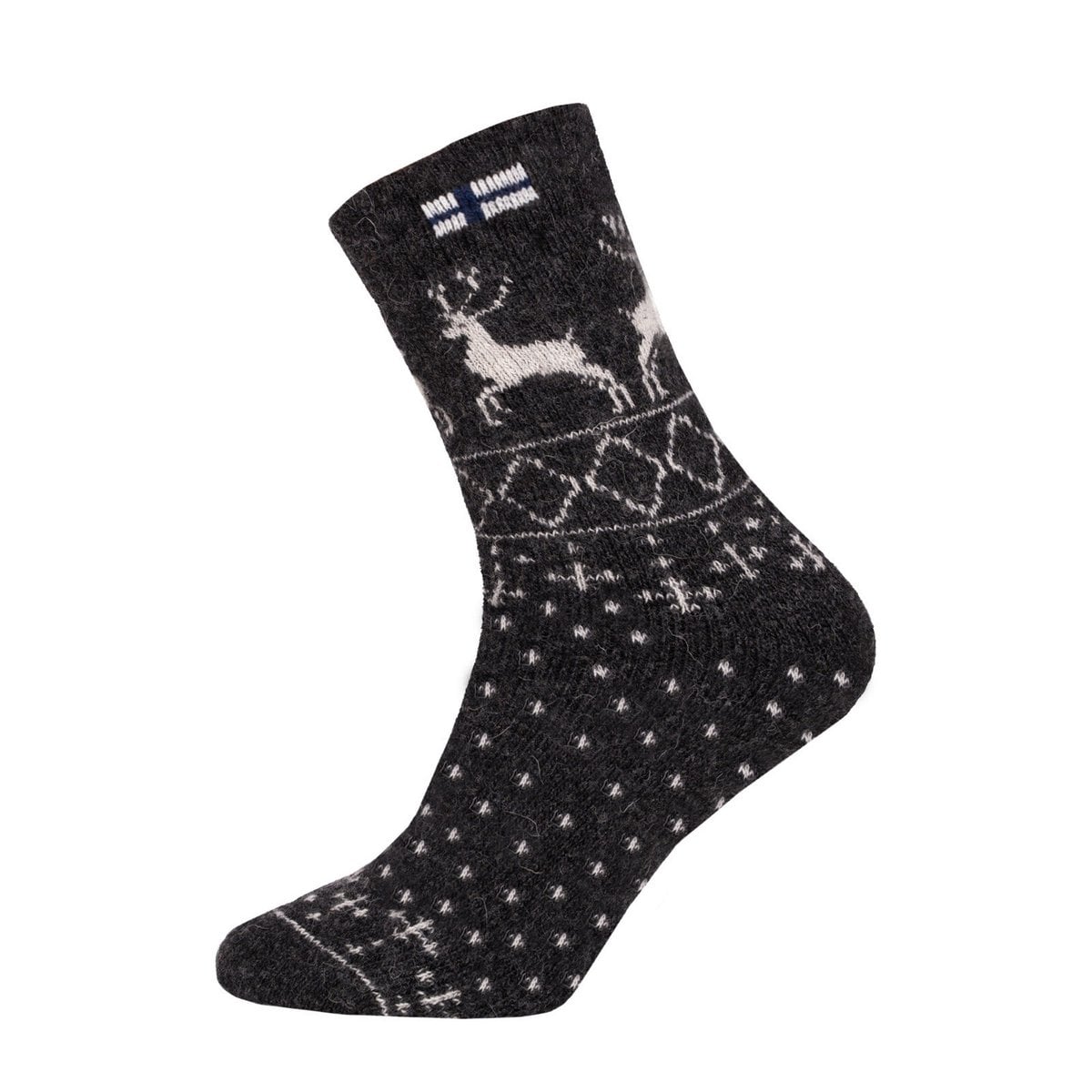 Ein Paar 80% Wollsocken Norwegen Flagge & Norweger Design