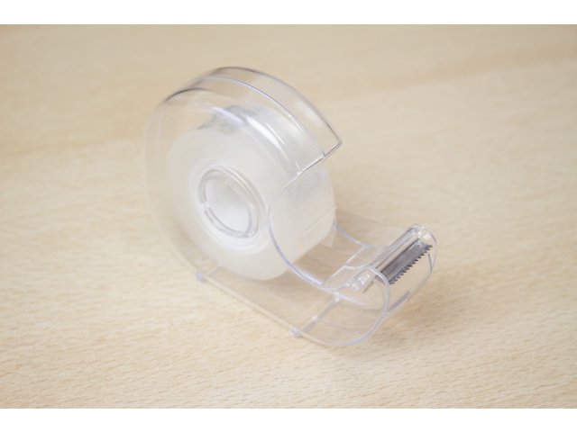 Plakbandhouder Kangaro kern 25mm transparant met plakband 19mmx33m