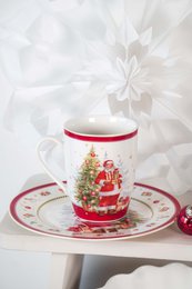 Porseleinen mok Happy Santa 360 ml Isabelle Rose