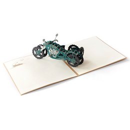 3D -kort til ham til far - Jeep og motorcykeldesign