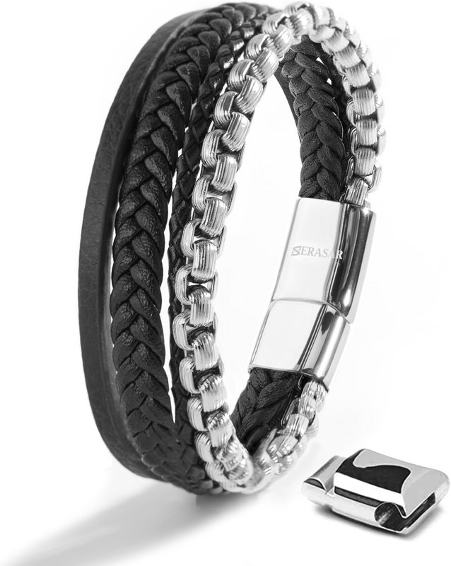 Bracciale in pelle "Eroe"