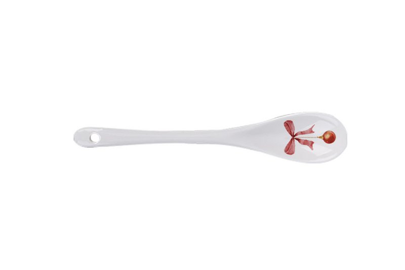 Porselein lepel Happy Holidays 13 cm Isabelle Rose