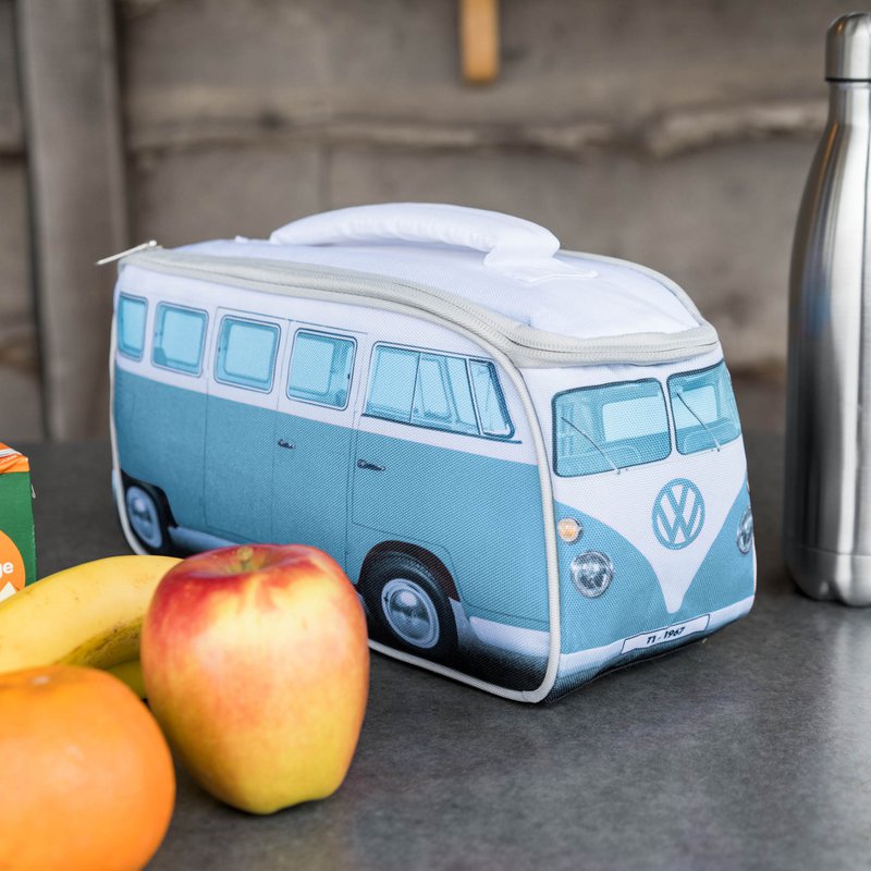 Volkswagen VW T1 Bus Lunch Bag - Front/Blue