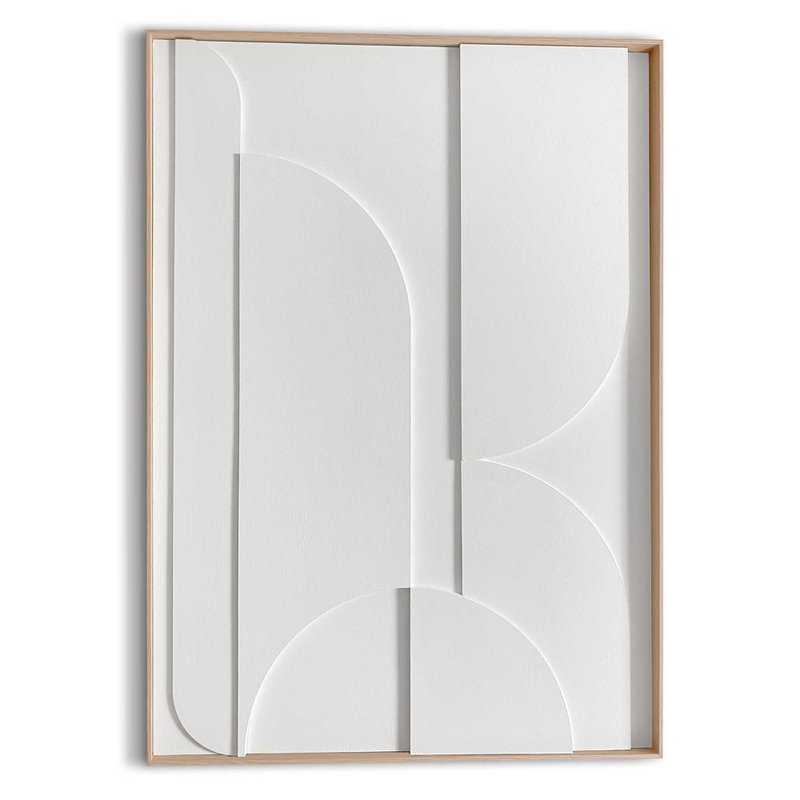 Painting 3D Art Relief Art Geometric Calm 70x50