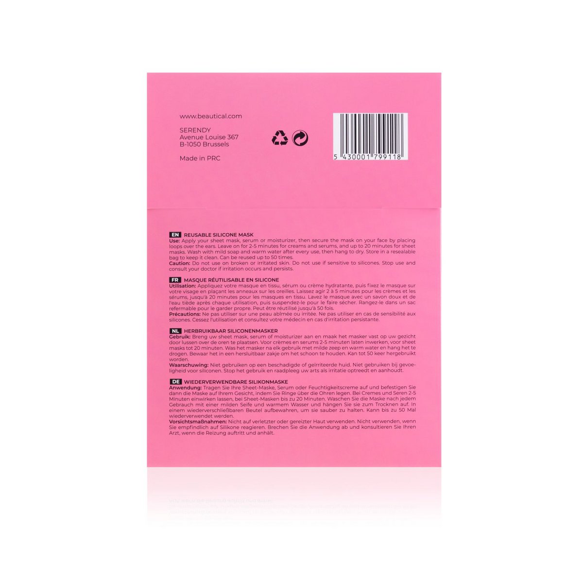 Reusable Silicone Mask