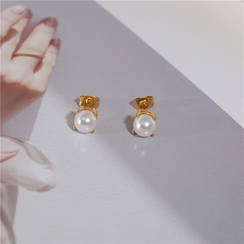 Adona - Klassieke oorknopjes met parels voor bruiloften