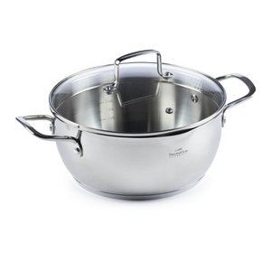 Pour & Cook Kookpan met glazen deksel - 24x12 cm