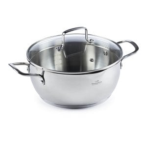 Pour & Cook Kookpan met glazen deksel - 24x12 cm