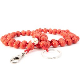Mobiele telefoonketting universeel, houten kralen, handgemaakt - The Watermelon