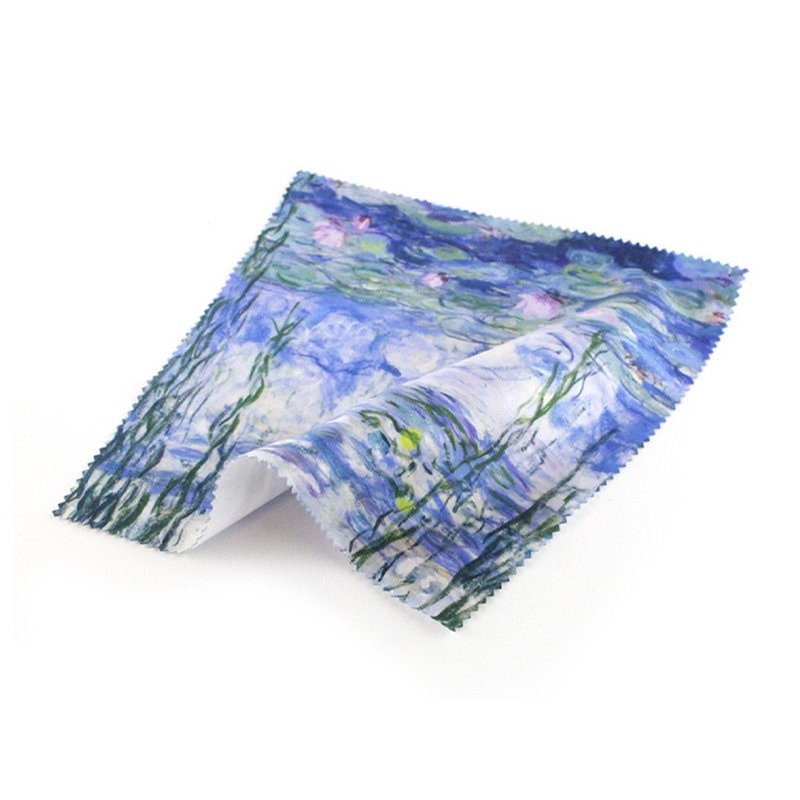 Boîte à lunettes avec étoffe à verres, Monet, nénuphars