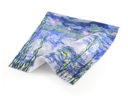 Boîte à lunettes avec étoffe à verres, Monet, nénuphars