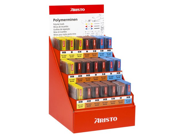 Bleistiftmarker Aristo 126-teilig im Display, div. Linienbreiten