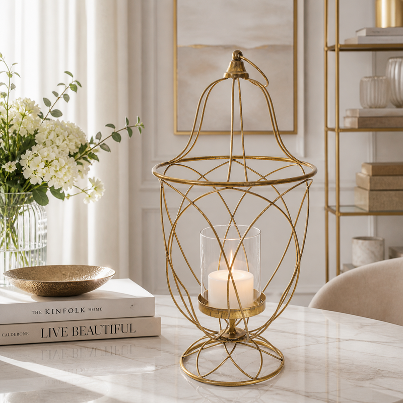 Candlestick lantern h 45 d 22 cm