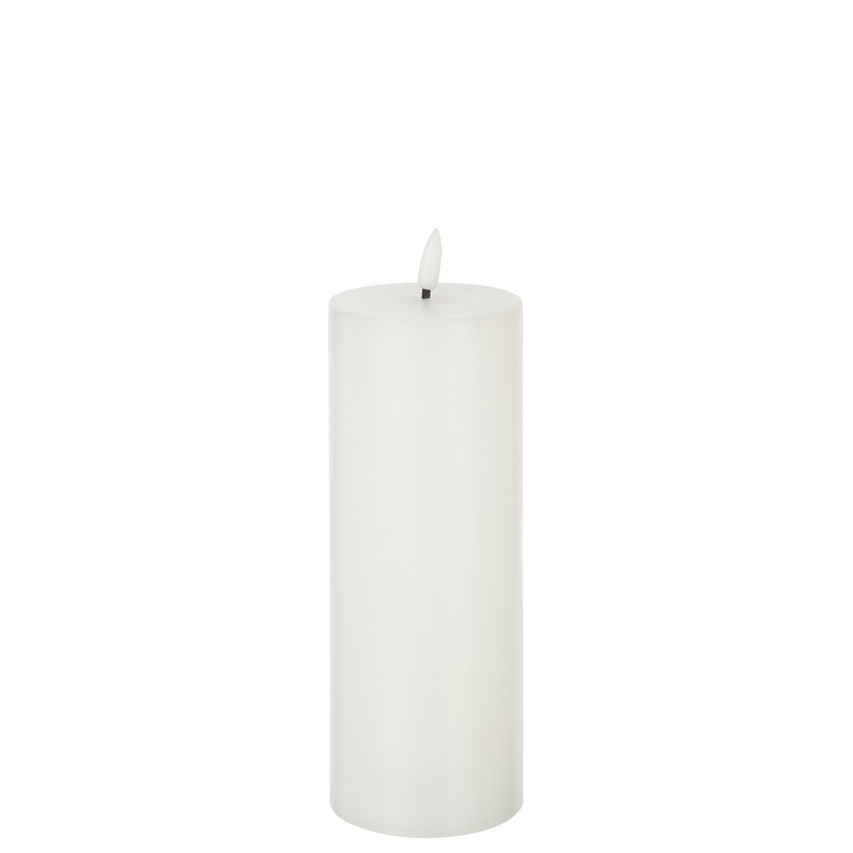 J-Line cylinder candle - white - large - LED lights