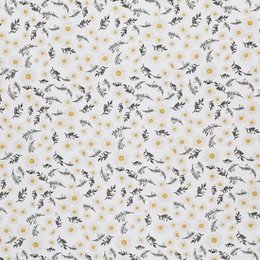 Soft, bamboo fabric wrap cloth with daisy flower pattern, suitable for kids' bath towels.