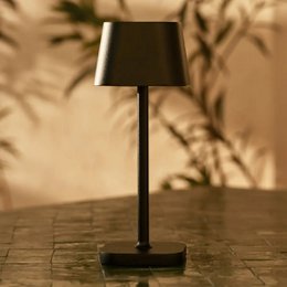 Ava zwarte oplaadbare tafellamp