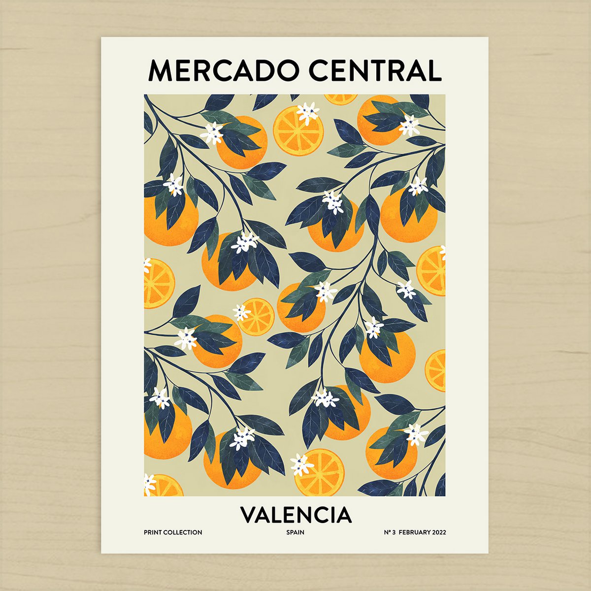 Fruitmarkt Valencia Art print