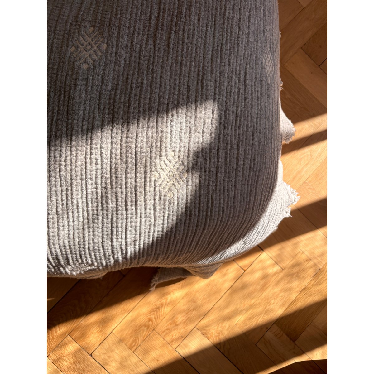 Muslin blanket - light gray-white - 2.20 x 2.50 m MESSE