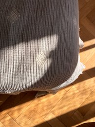Muslin blanket - light gray-white - 2.20 x 2.50 m MESSE