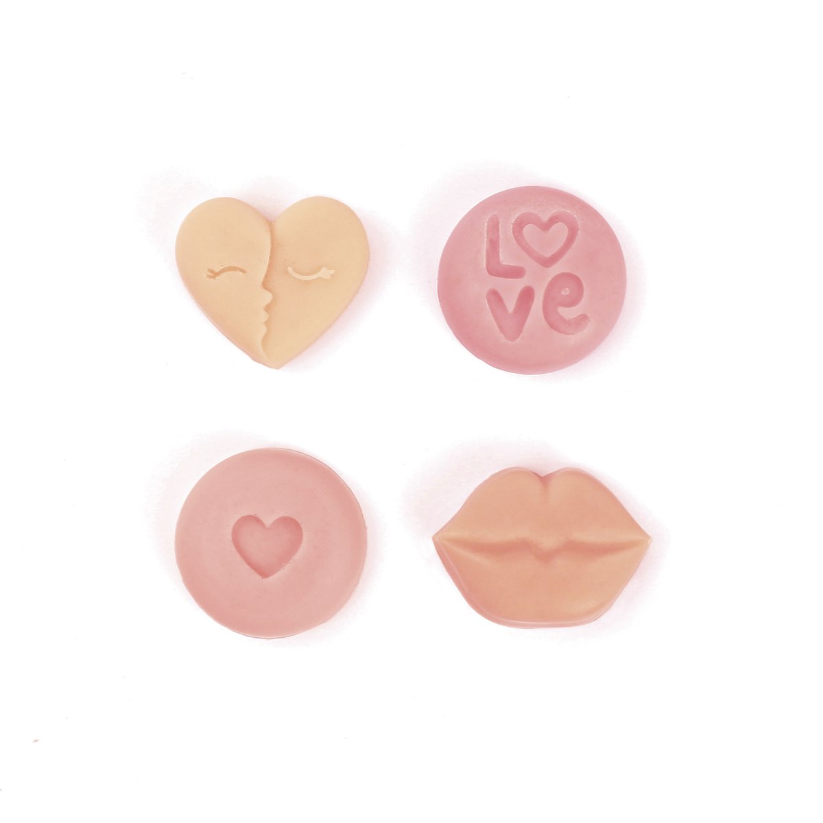 HEART WAX MELT PEEBLES - FONDANTS MOULD