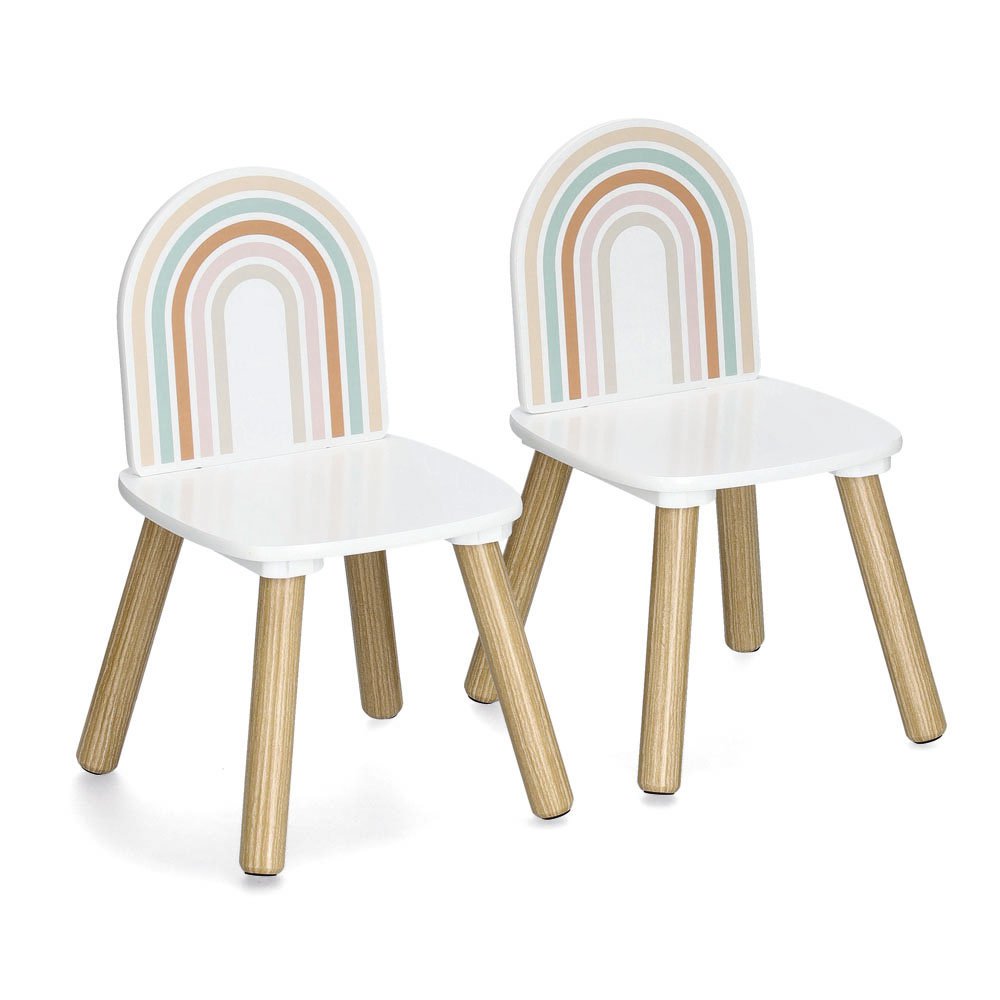 Children's seating set "Rainbow", 3-piece, MDF/pine FSC 100%