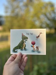 Postcard - bioder dino