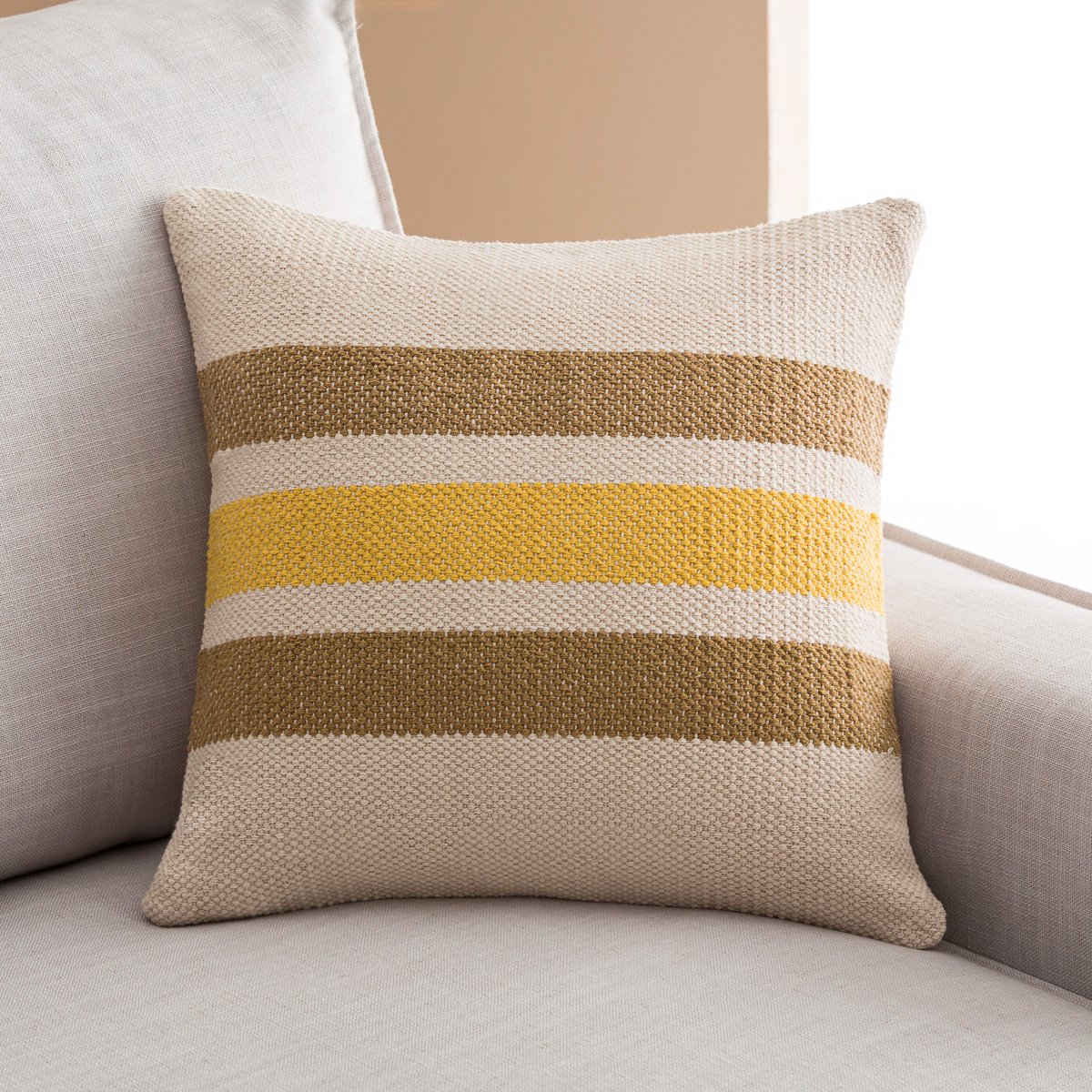 Cushion cover 43x43cm GOFIS HOME  Imka Sun Yellow 236/ 10