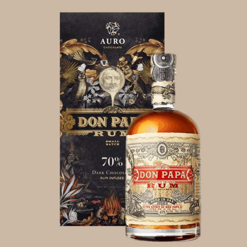 70% Chocolate Negro Infundido con Ron Don Papa