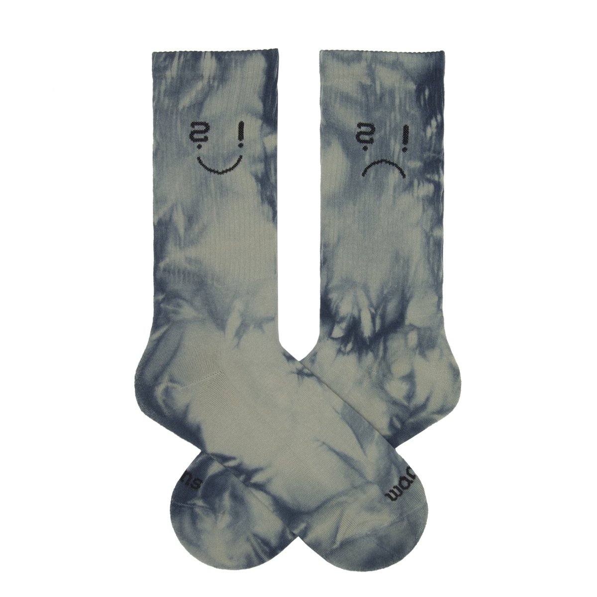 Classic Height Rundsocken aus Bio-Baumwolle - Tie Dye Blue