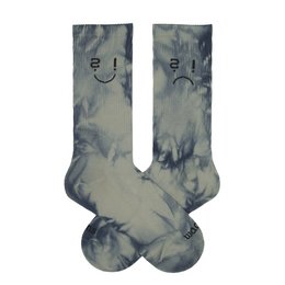 Calzini girocollo in cotone biologico di altezza classica - Tie Dye Blue