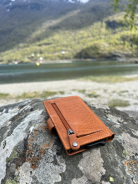 Tarjetero extensible Lundholm para hombre - con compartimento para monedas, billetes - tarjetero de piel tarjetero extensible para hombre