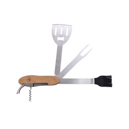 Faltgrillset mit Korkenzieher