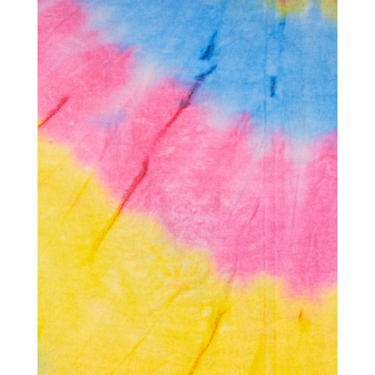 HANDDOEK TO GO TIE DYE Strandlaken 180x100 cm | Sneldrogende zwembadhanddoek | Blauw / Geel | met geschenkdoos