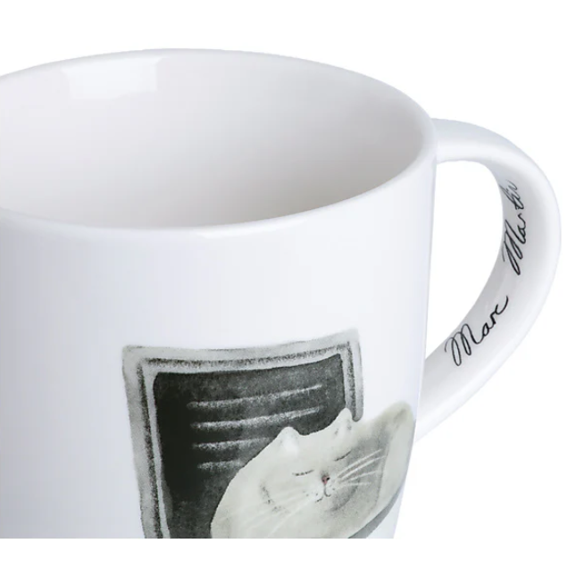 M&W FELINE FRIENDS Mug 400ml, Computer Cat, giftbox