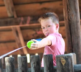 Pistola ad acqua Water Shooter 55 cm, spruzzi fino a 12 m, blu