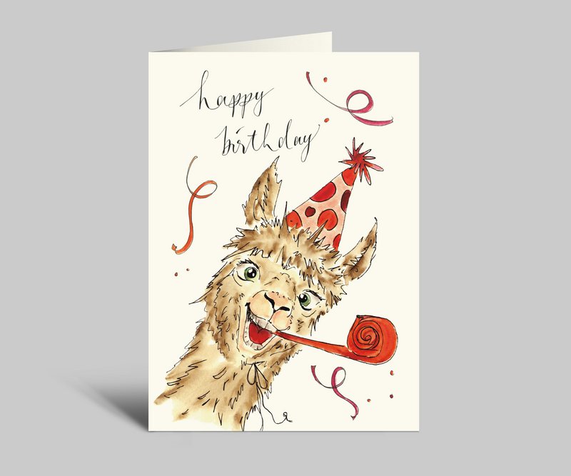 Birthday card | ALPACA (new edition) | Happy Birthday | Folding card with envelope