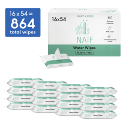 Naïf Plasticvrije Billendoekjes voor Baby & Kids 16 packs