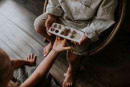 Cijfers om te leren tellen, houten blokken, montessori